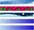 winter banners Stock photo
